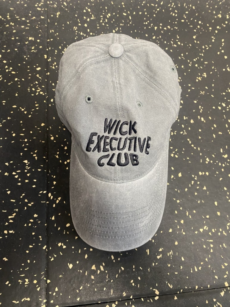 윅(wick) EXECUTIVE CLUB 웨이브 스톤 워시드 볼캡-그레이