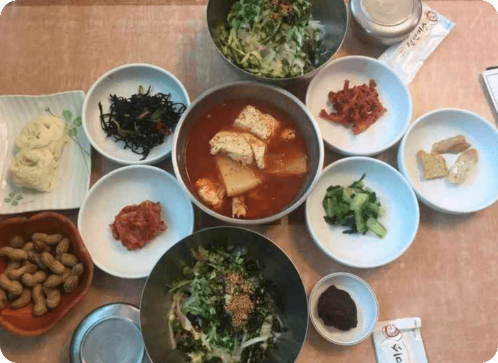 새포함물회-물회및반찬