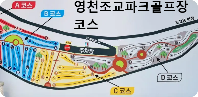 영천조교파크골프장 코스