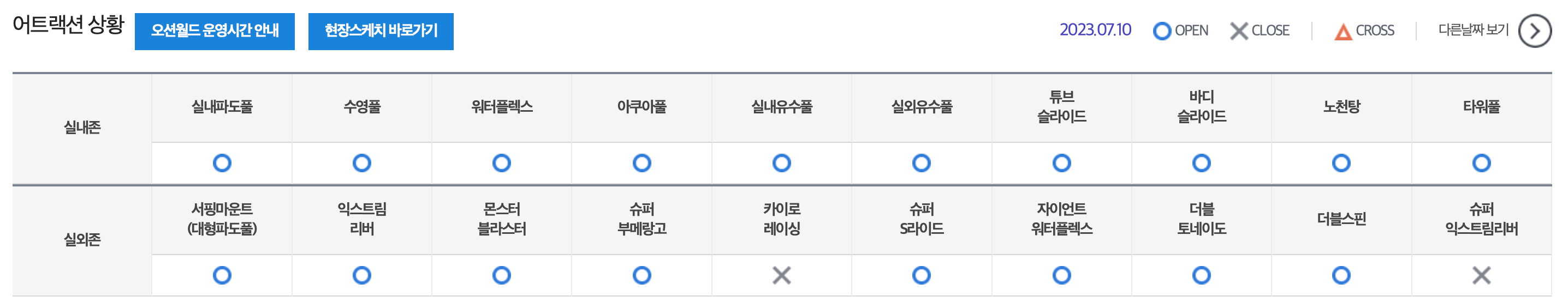 어트렉션-운영시간