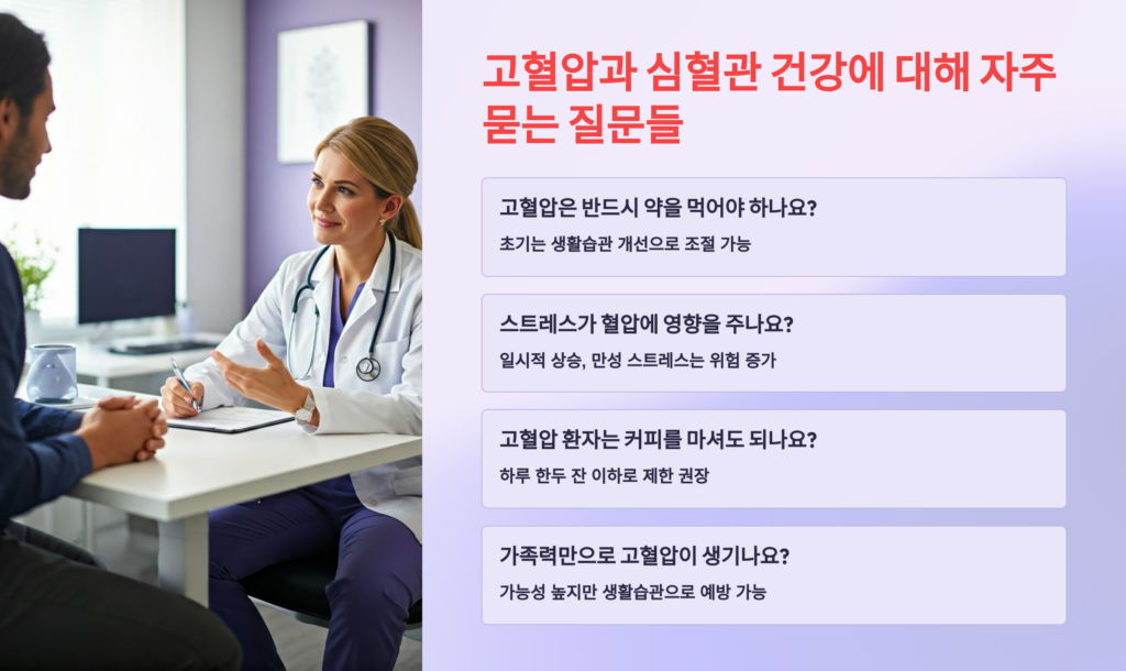 고혈압과 심혈관 건강에 대해 자주 묻는 질문들