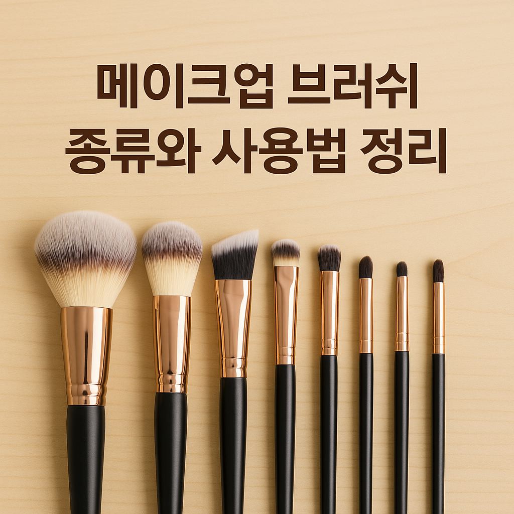 메이크업 브러쉬 종류와 사용법 정리