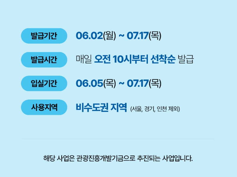 2025 숙박세일페스타 본편 돌하루팡 혜택 안내