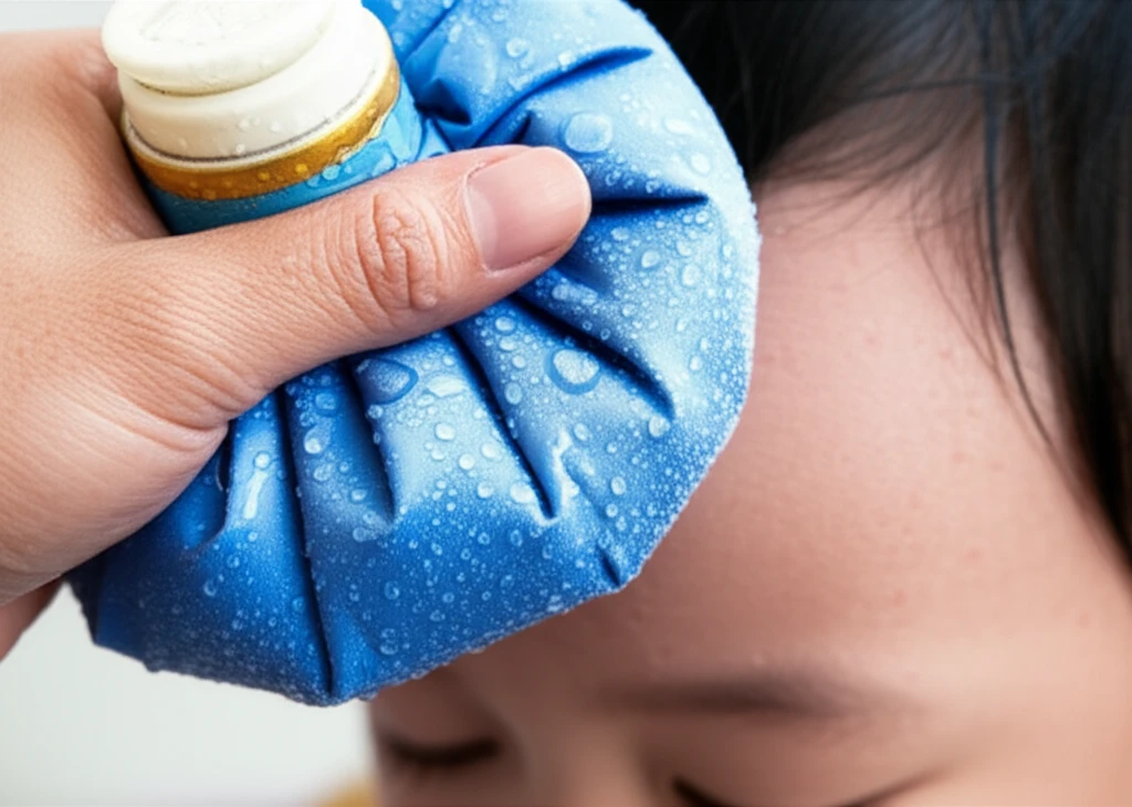 아기 고열 미온수 마사지 수온 설정과..