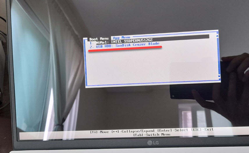 LG 그램에 윈도우 10 설치하기