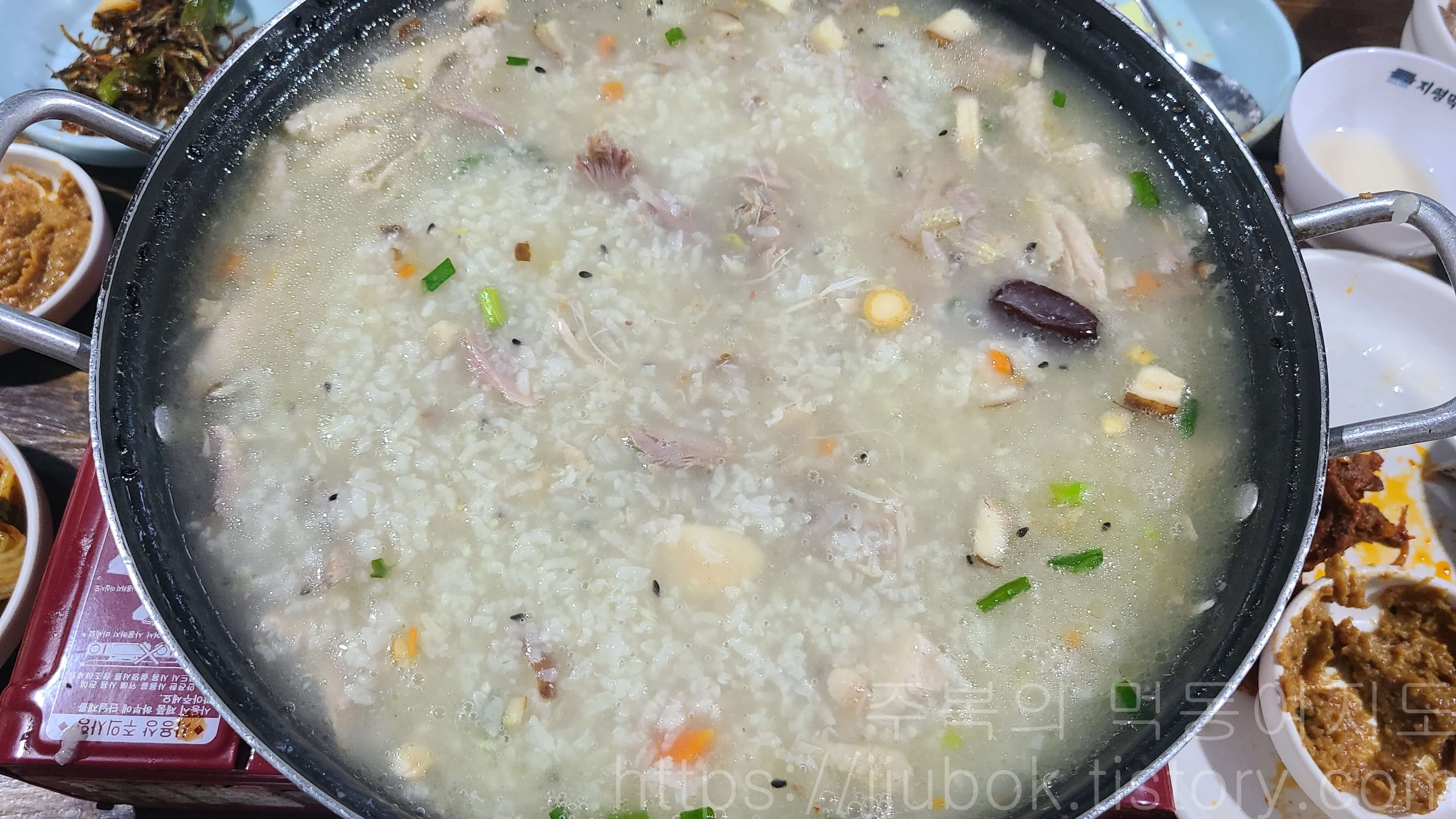 푸른농원-닭백숙-찹쌀-맛