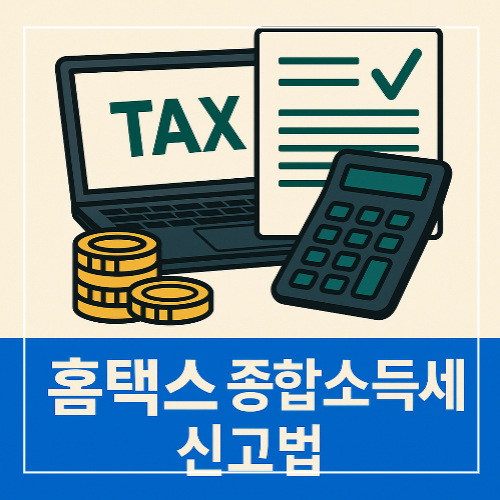 2025 홈택스 종합소득세 신고법 썸네일 이미지