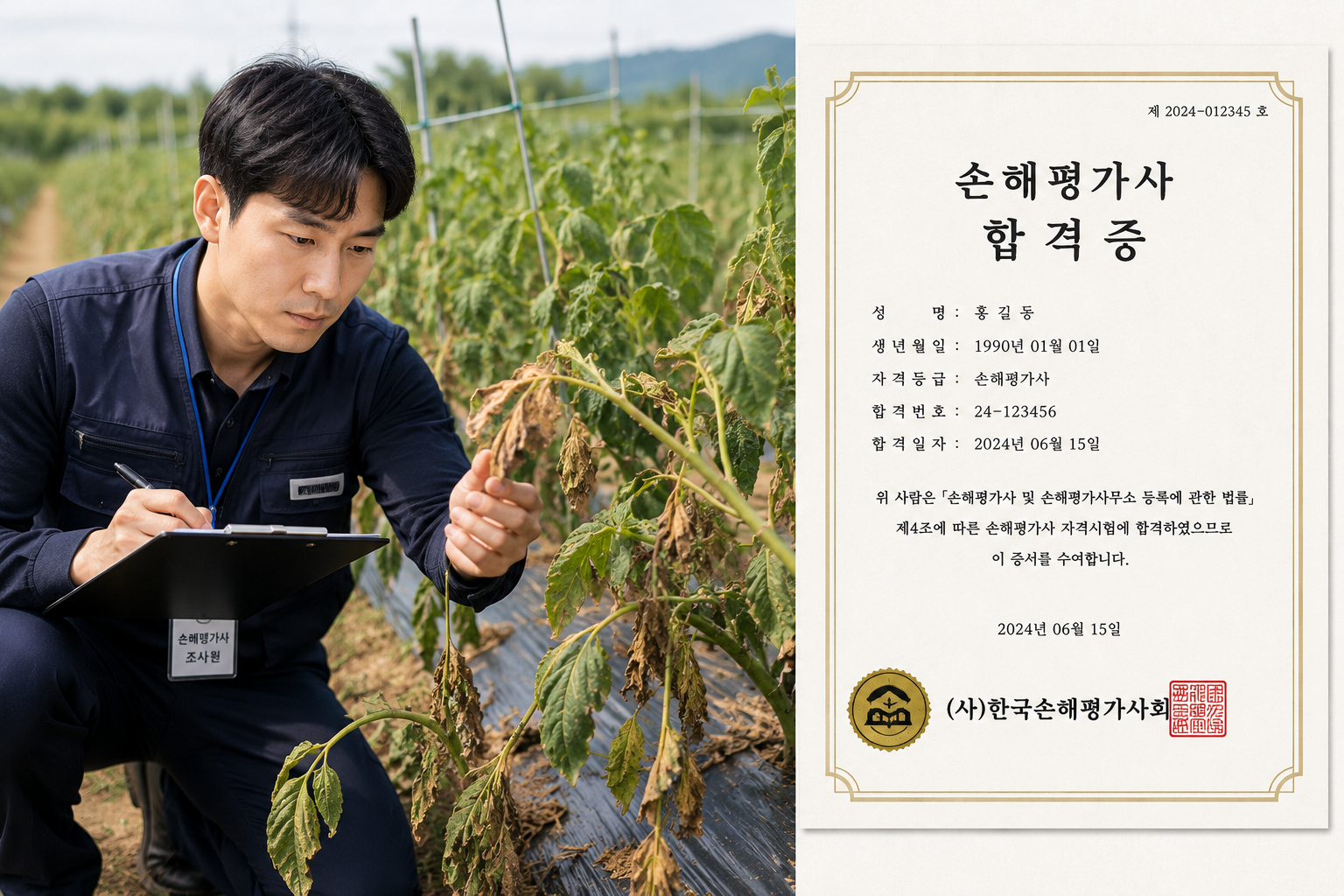 손해평가사 국가자격증 비전공자 합격 수기 및 실제 연봉