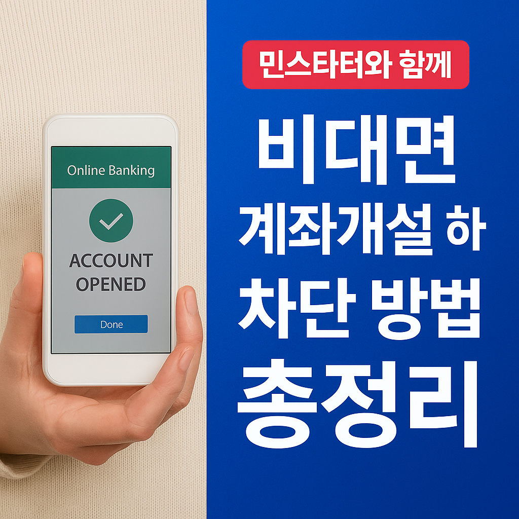 비대면 계좌개설 해지 안심차단 은행별 총정리 ✅(2025년)