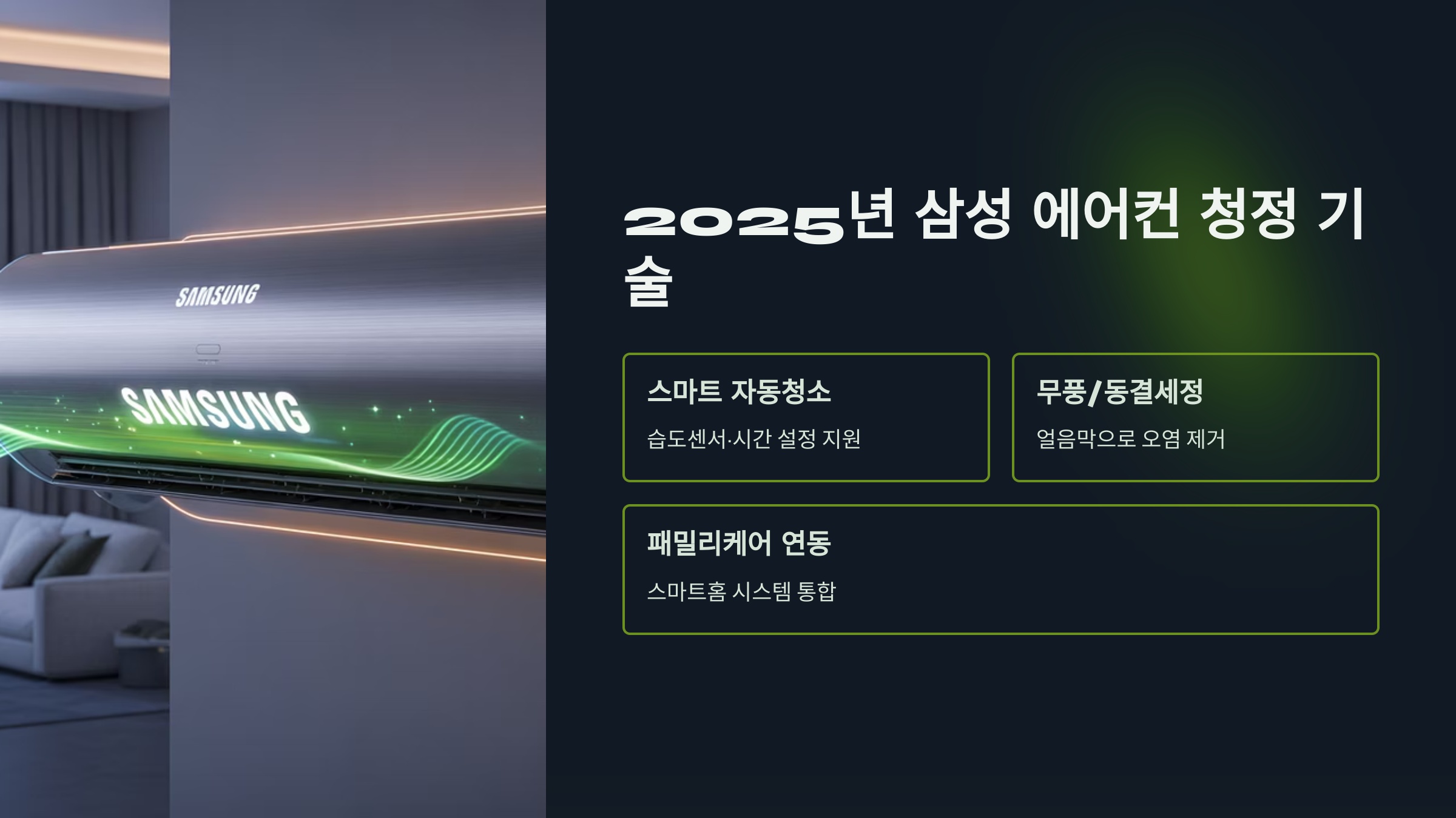 2025년 최신 삼성 에어컨의 진화된 청정 기술