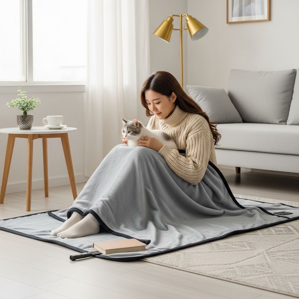 크리스마스 선물&amp;#44; 고양이를 안고 있는 여성