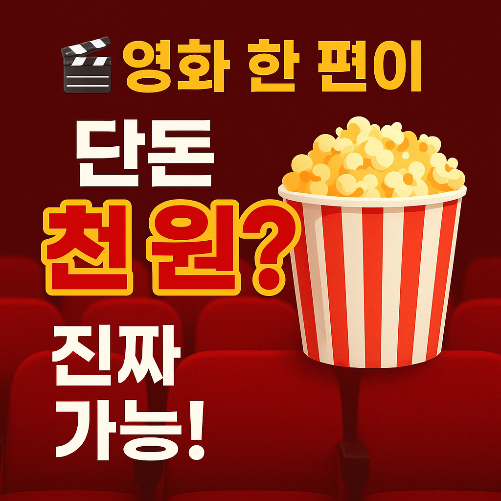 영화를 천원에 본다