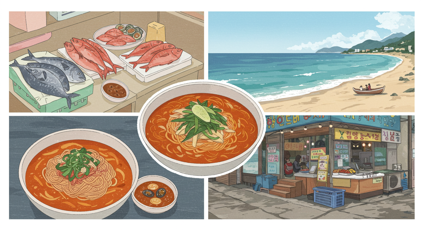 부산 자갈치시장과 밀면, 바다뷰 카페 미식 여행