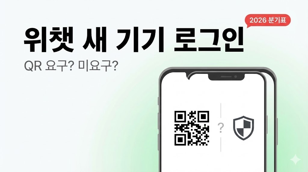 (위챗) 위챗 새 기기 로그인: QR 인증 요구/미요구 케이스 분기표(2026)