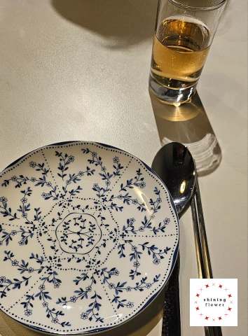 도이-개인접시와 보리차