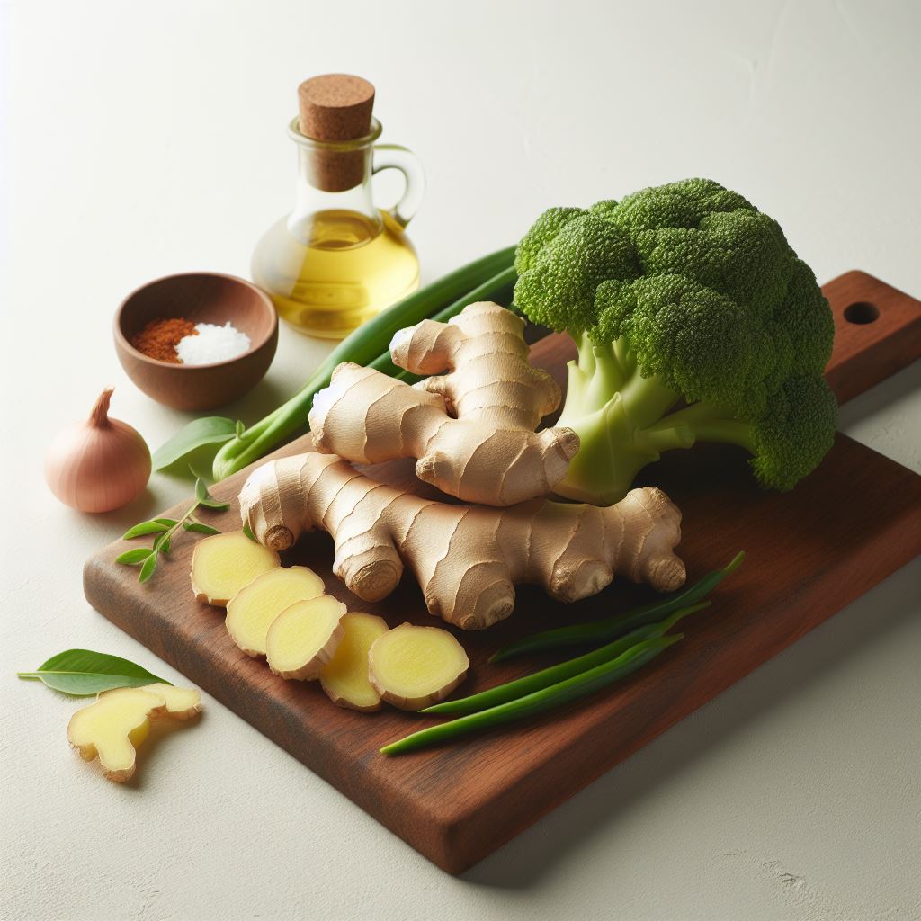 브로콜리와 생강