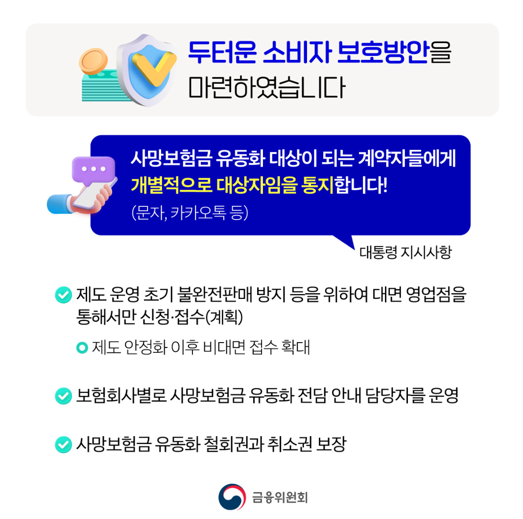 사망보험금 유동화 대상자
