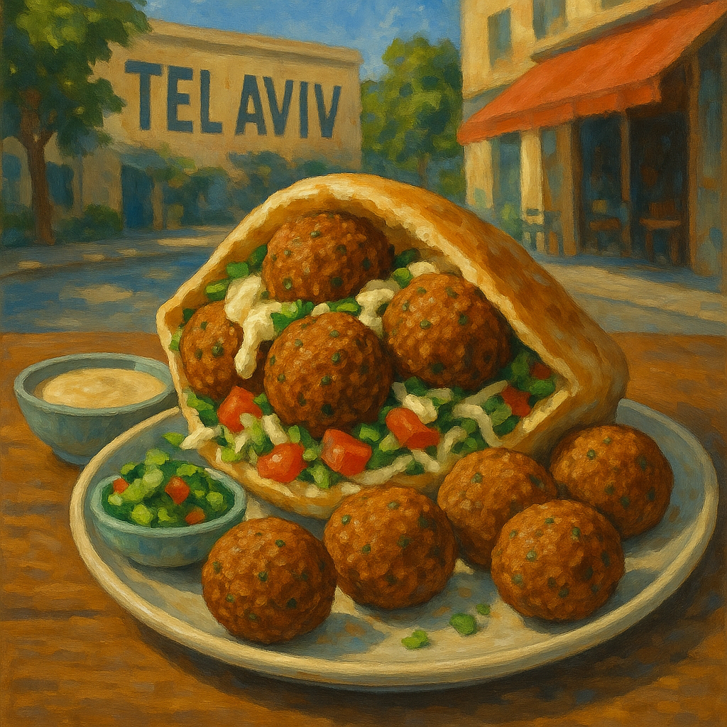 텔아비브 대표 음식 팔라펠 음식 사진
