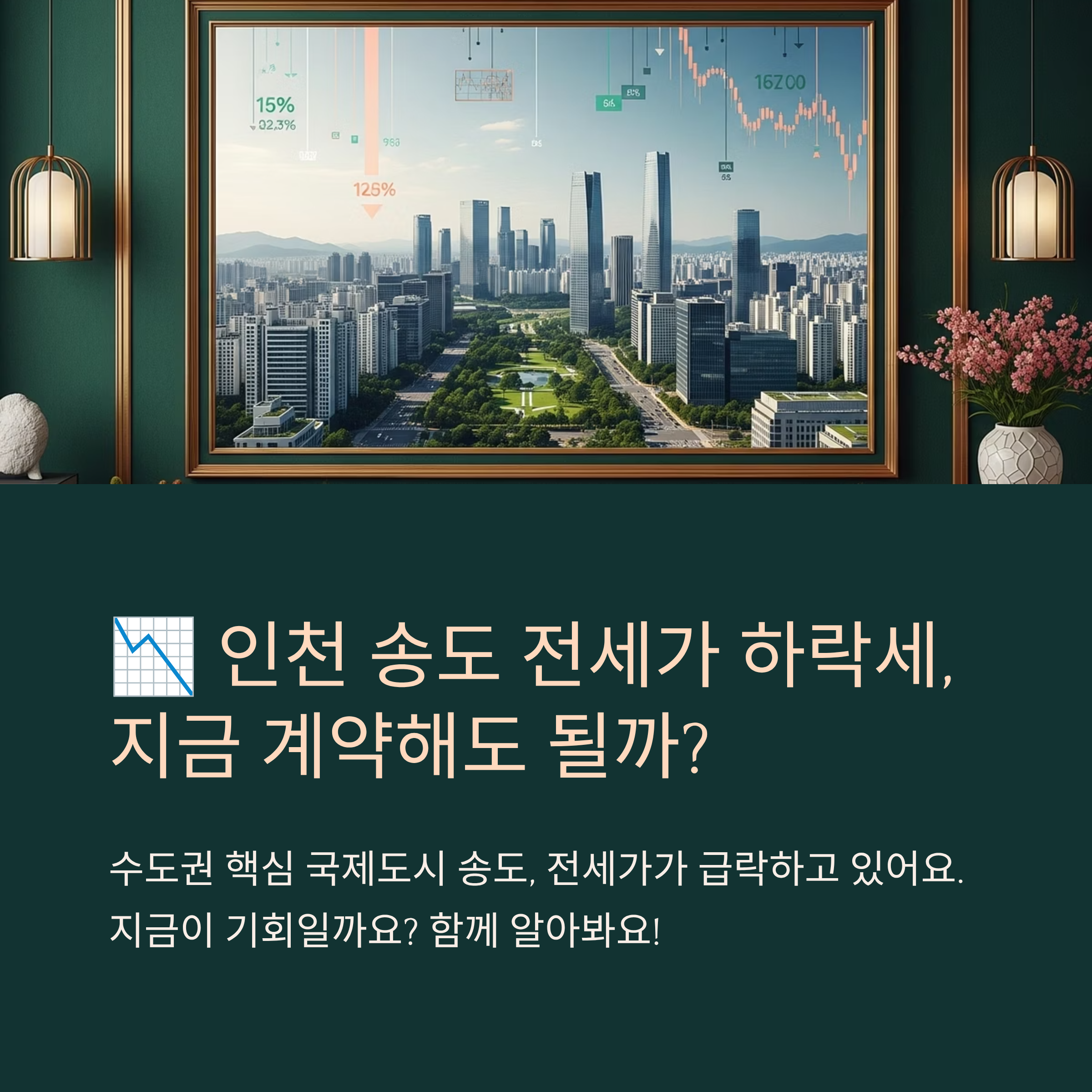 인천 송도 전세가 하락세, 지금 계약해도 될까?