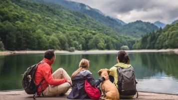 강아지와 함께 하는 여행 이미지