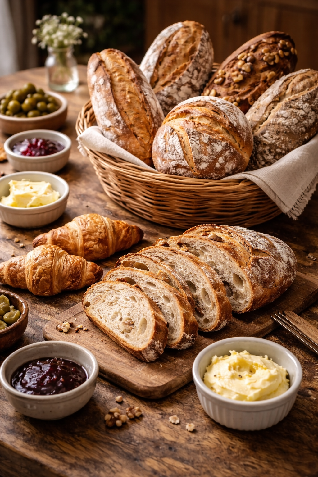 깜빠뉴 바게트 크로아상 하드계열 빵