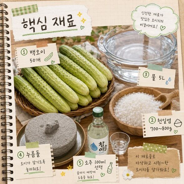 오이지 담그는 방법