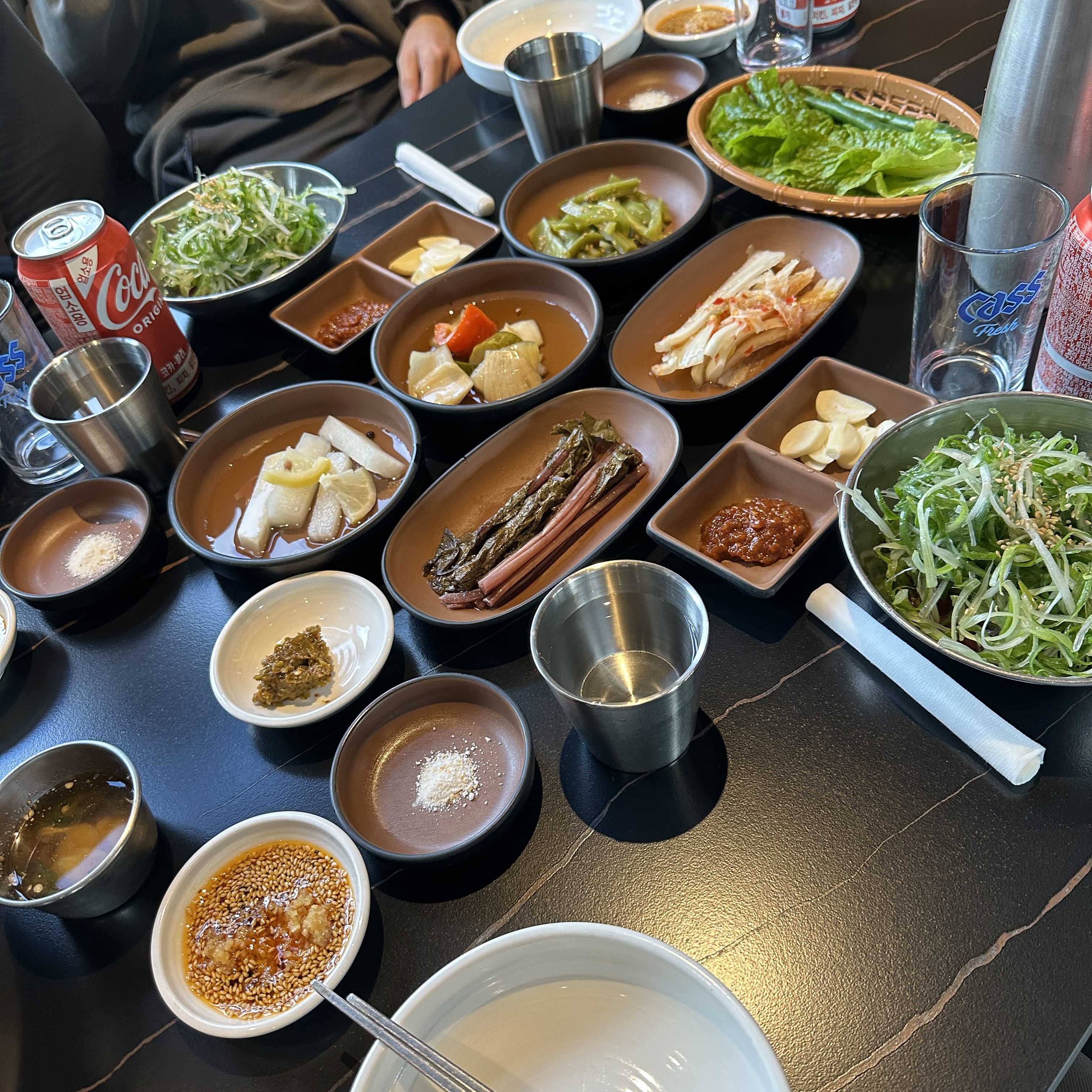 제주 돈65 밑반찬 상차림