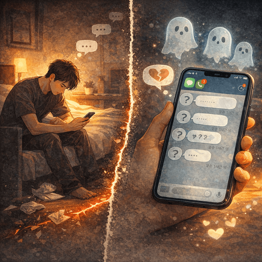 사람들이 갑자기 연락을 끊는 진짜 이유 (고스팅 심리)