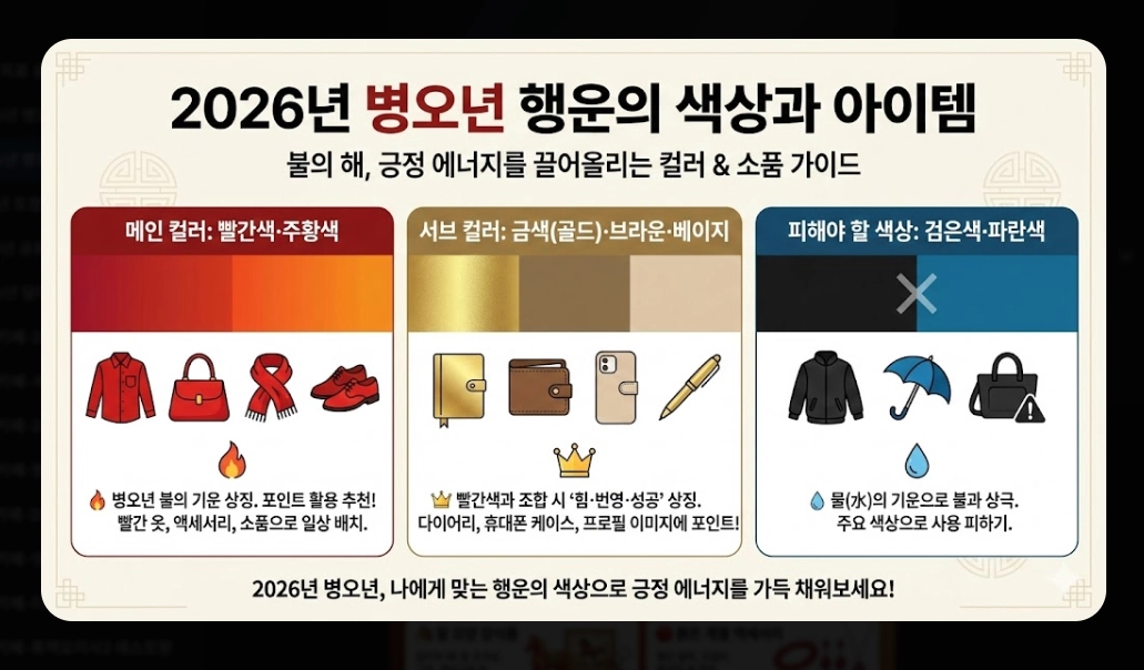2026년 병오년 새해 운세 완벽 정리