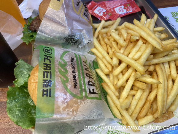 햄버거 세트사진