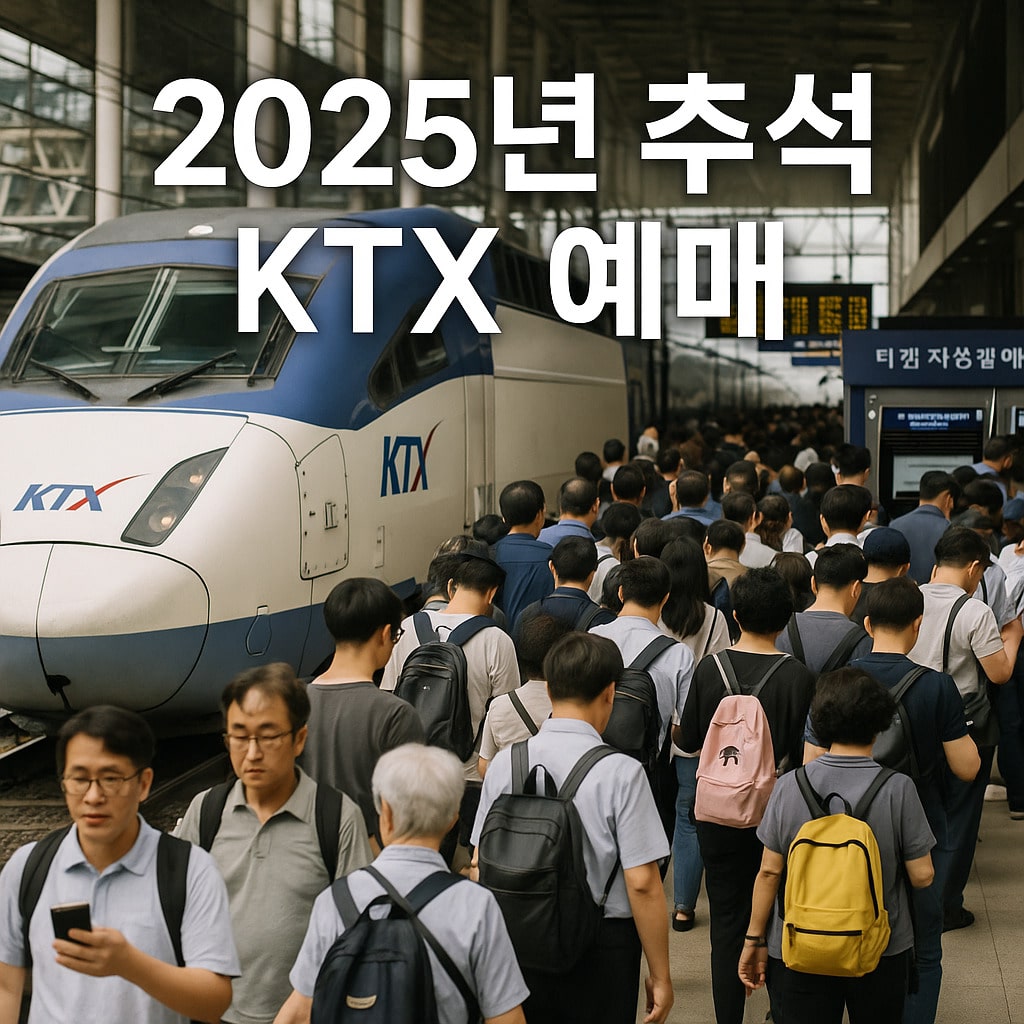 2025년 추석 KTX 예매 일정과 방법 안내, 귀성길 기차역 풍경