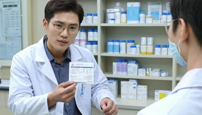 전문 처방을 통해 잇몸 염증을 치료하려는 장면