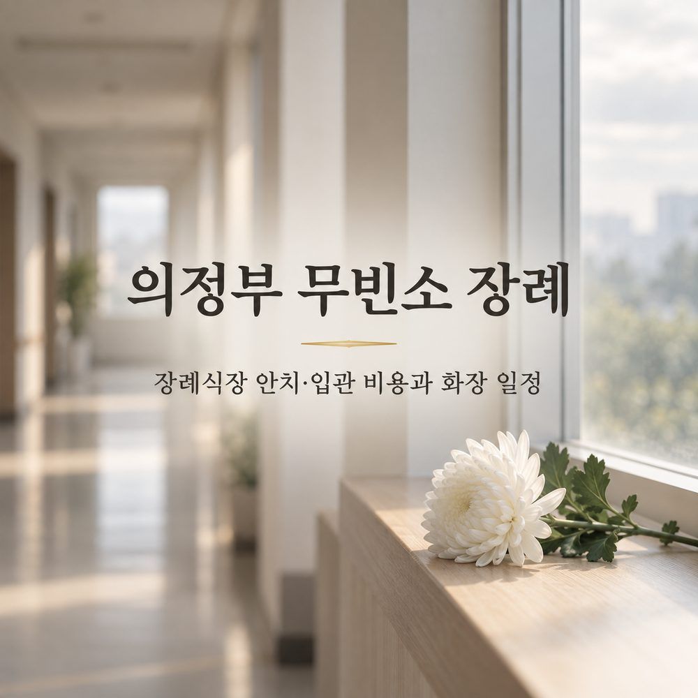 의정부 무빈소 장례, 장례식장 안치&middot;입관 비용과 화장 일정