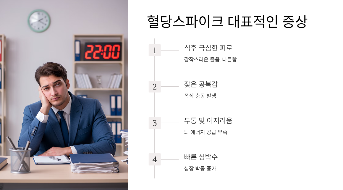 혈당스파이크 대표적인 증상