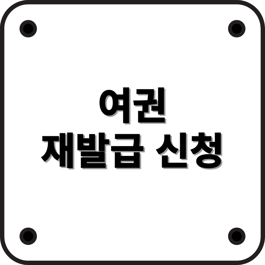 2025년 최신 여권 재발급 신청 방법 총정리