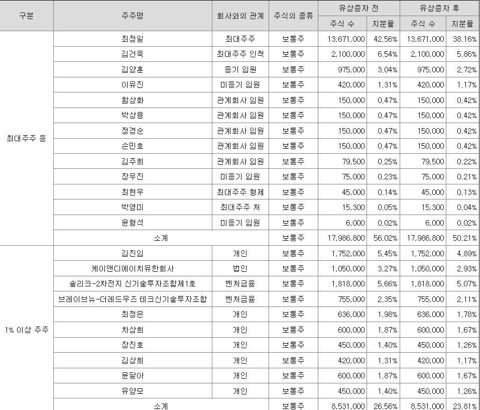 피아이이 최대주주