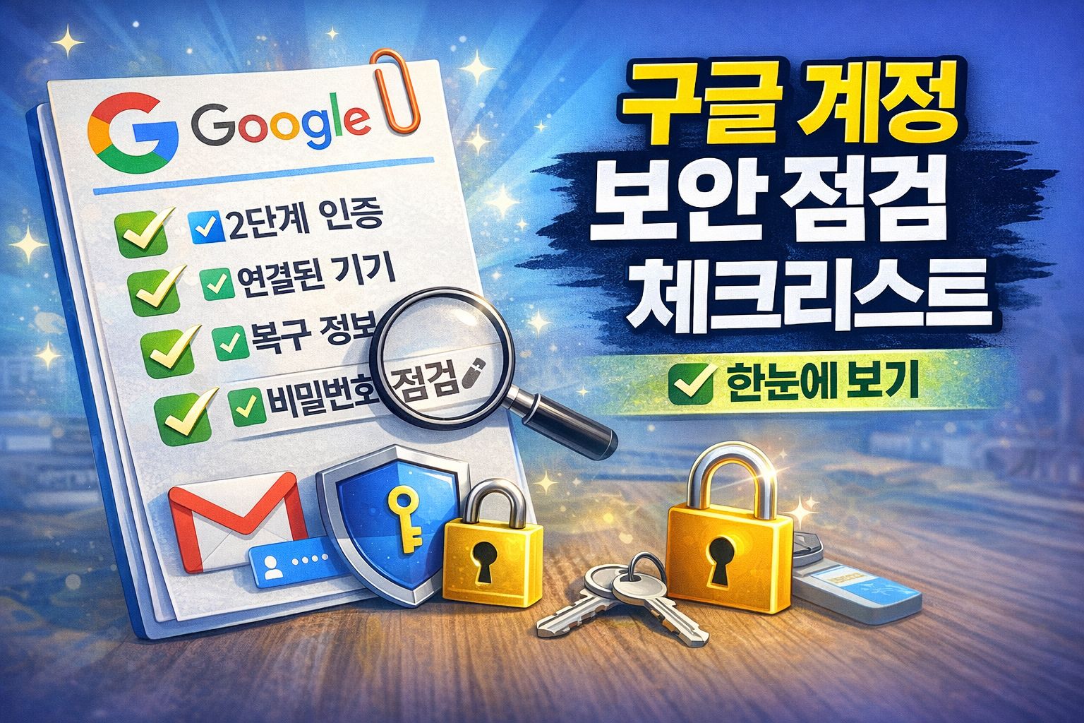 구글계정보안점검체크리스트
