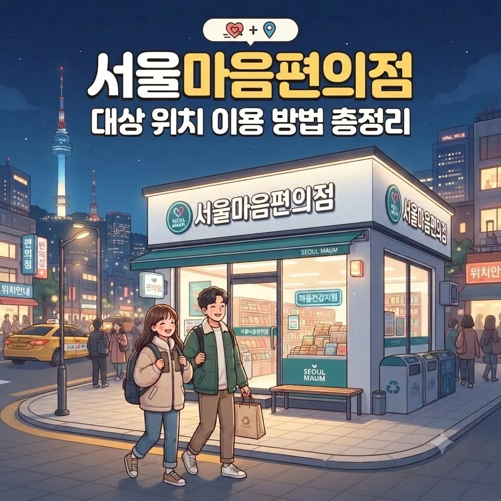 서울마음편의점 대상 위치 이용 방법 총정리