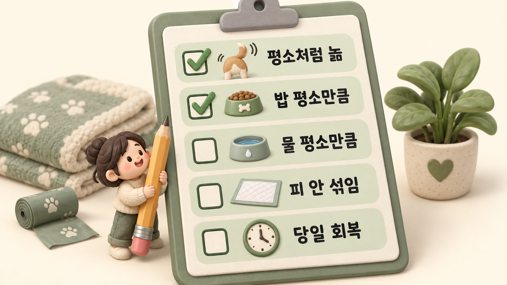 지켜봐도 되는 조건 체크리스트