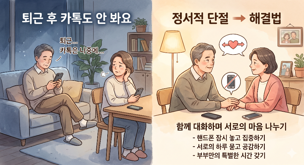 5060 부부 사이 늘어나는 정서적 단절과 해결법