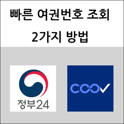여권번호 조회 방법