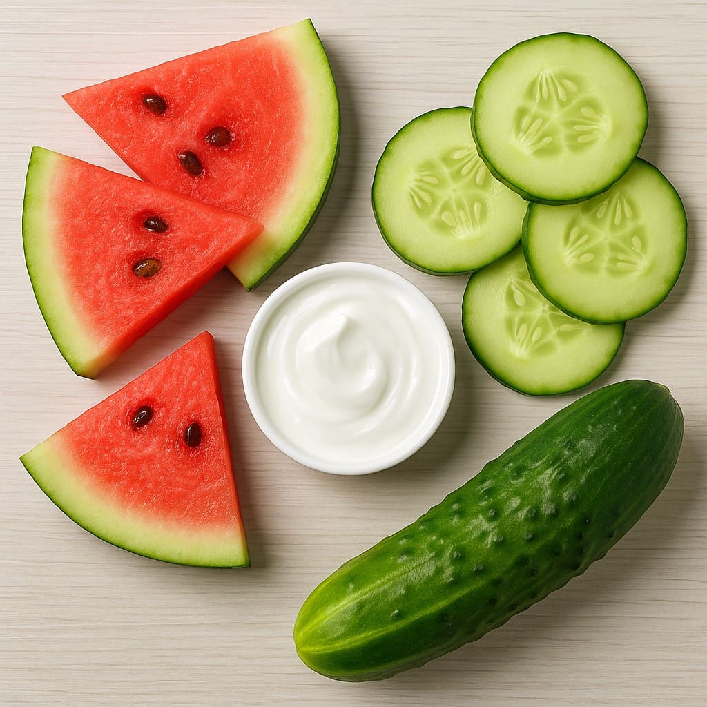 수분 많은 식품들