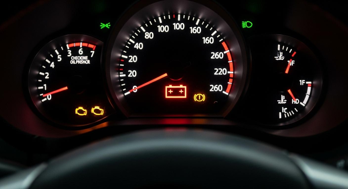 자동차 경고등 배터리