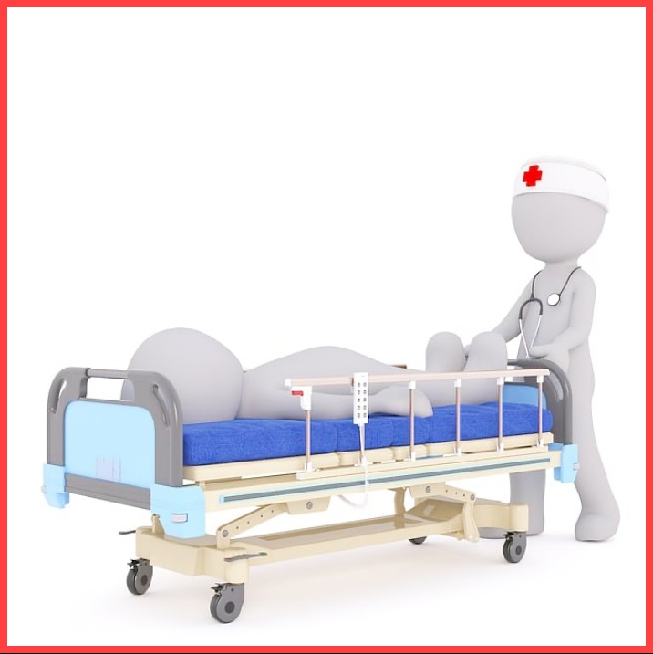 베드를 끌고 있는 간호사