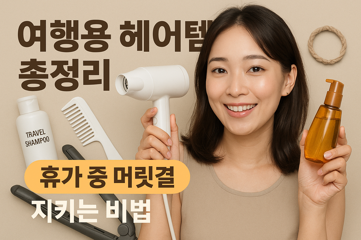 여행용 헤어템