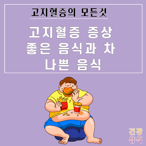 고지혈증 증상 좋은 음식과 차 나쁜 음식