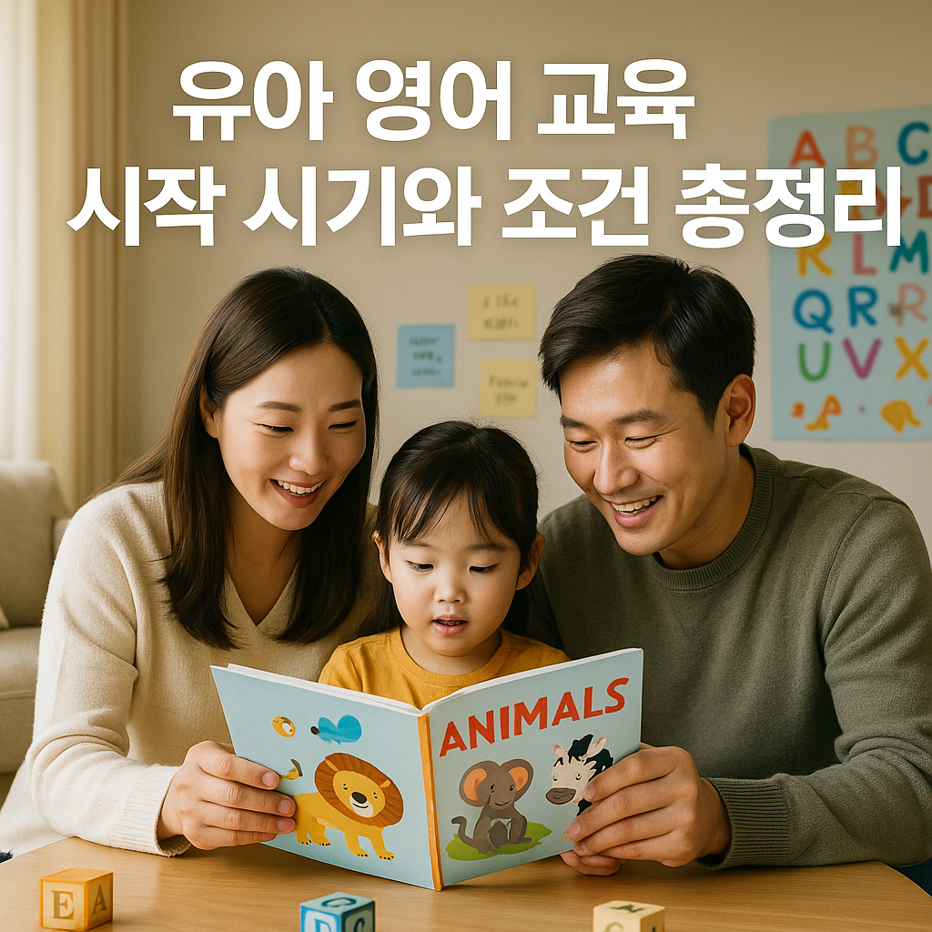 유아 영어 교육 시작 시기와 조건 총정리