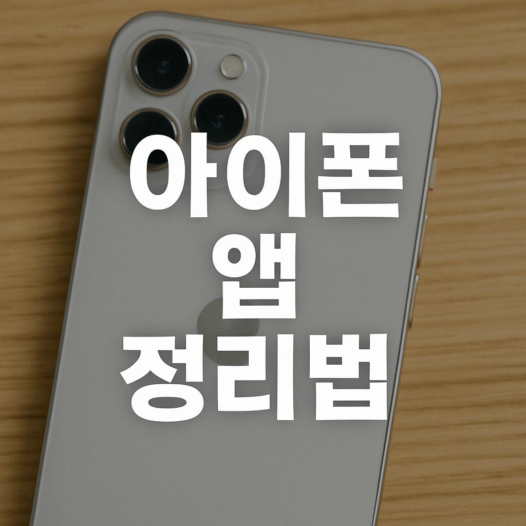 아이폰 앱 자동정리 설정법으로 홈화면 깔끔하게 만들기