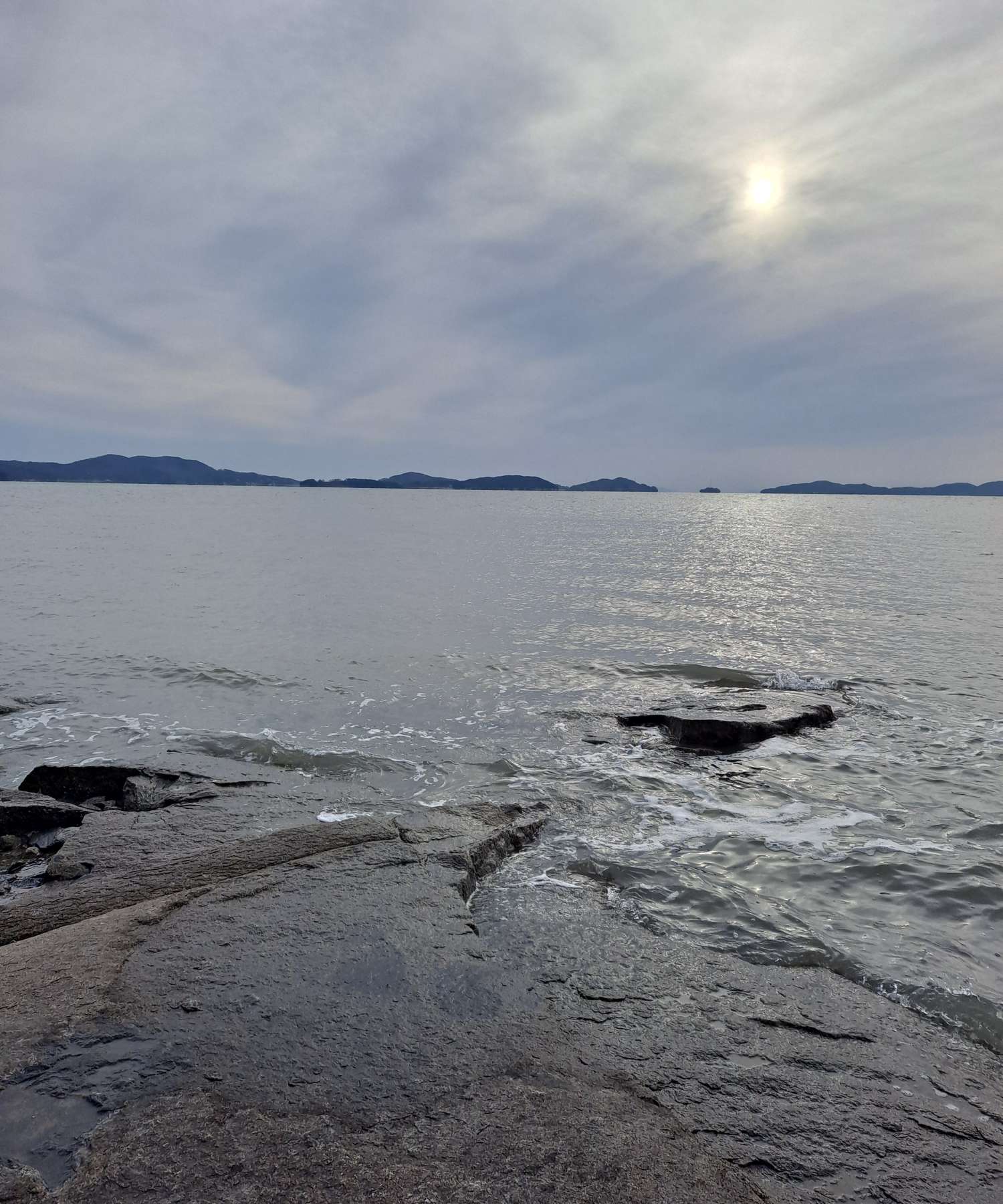 동막해변 밀물