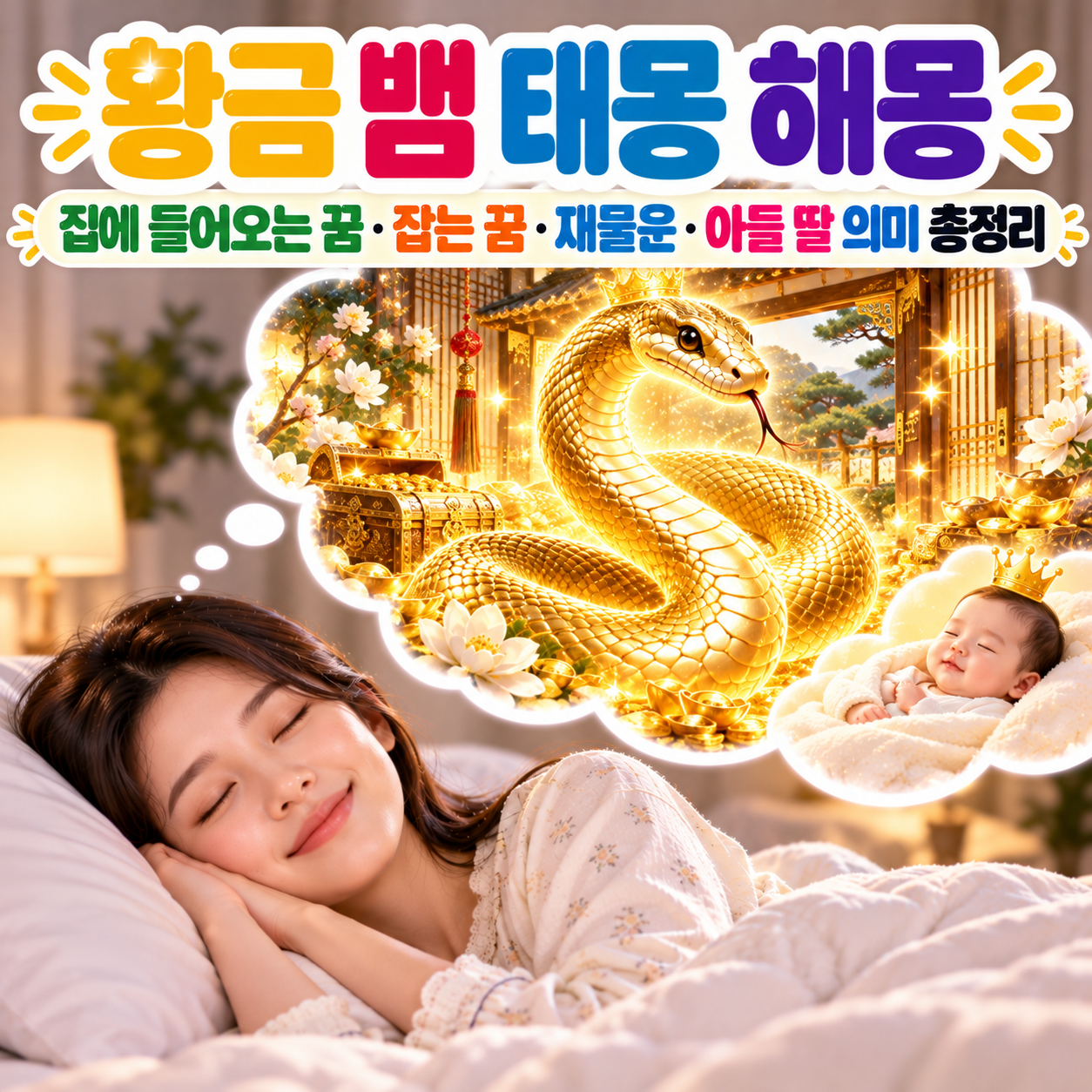 황금 뱀 태몽